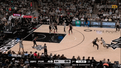 福克斯率马刺力克开拓者 两连胜登西部第二